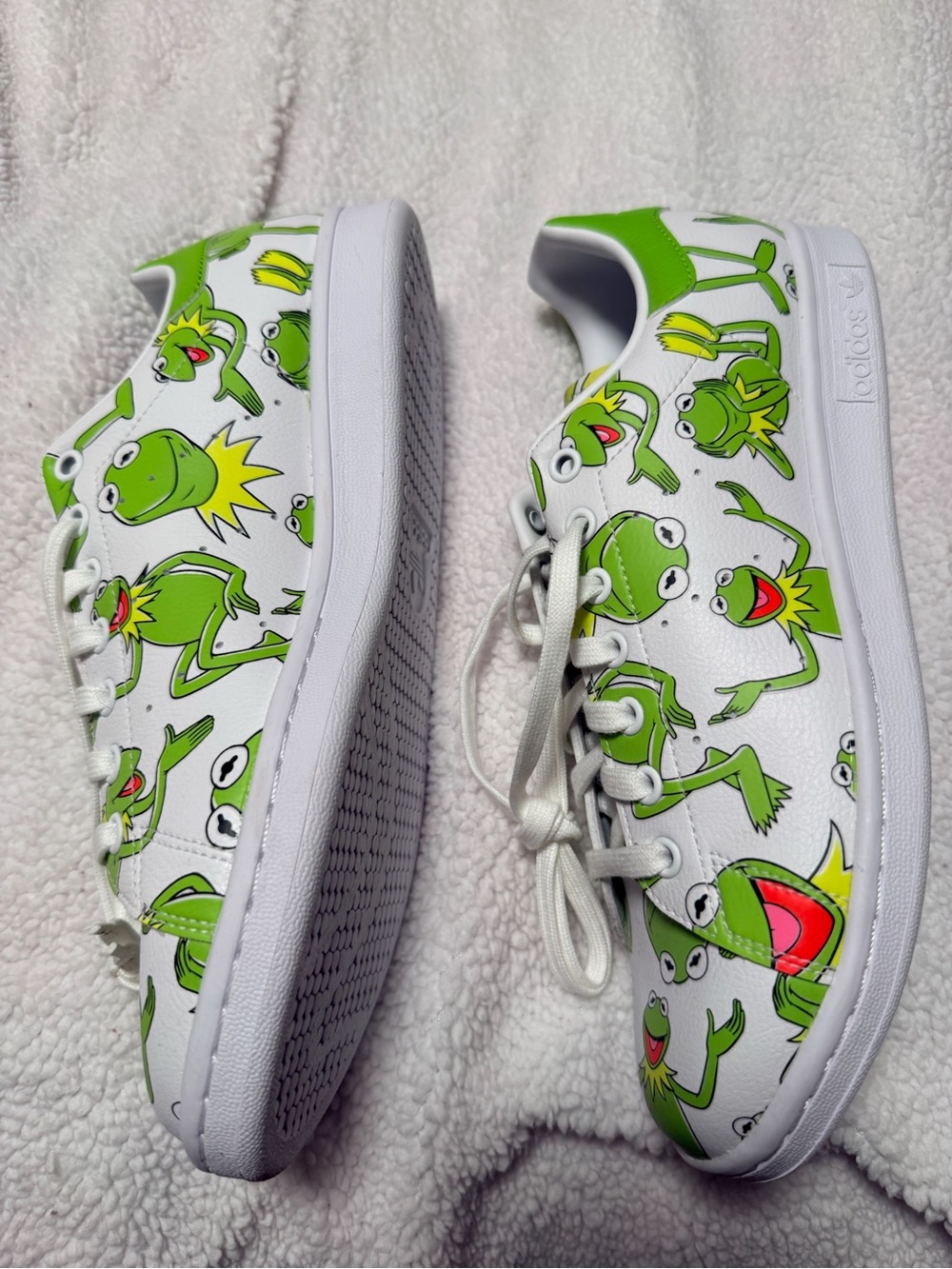 adidas Stan Smith Kermit Print Sneakers - White/Green - Picture 2 of 5